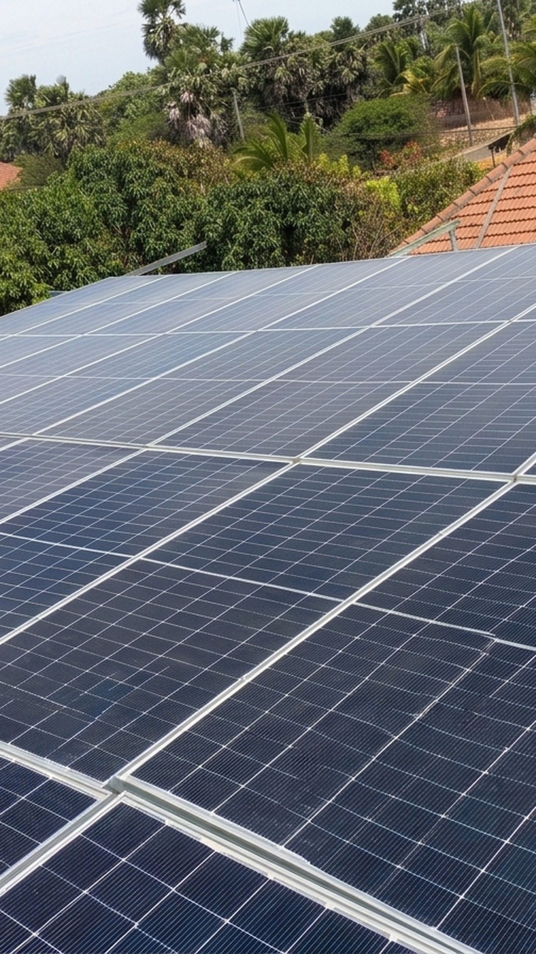 Ground-mounted solar array installed by iFix Green Solutions