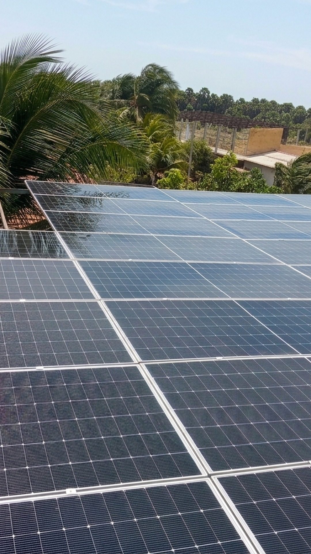 iFix Green Solutions installer working on a rooftop solar array