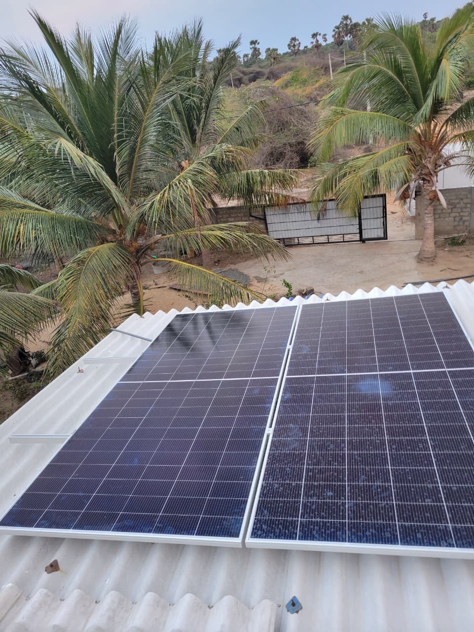 400W solar surface pump installation at Thurukkicity, Mannar